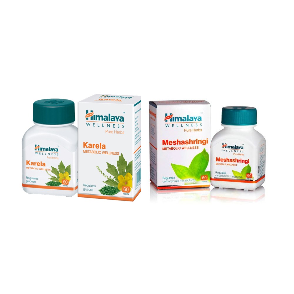Набор Карела + Мешашринги Himalaya, 2 банки, 120 капсул - обмен веществ