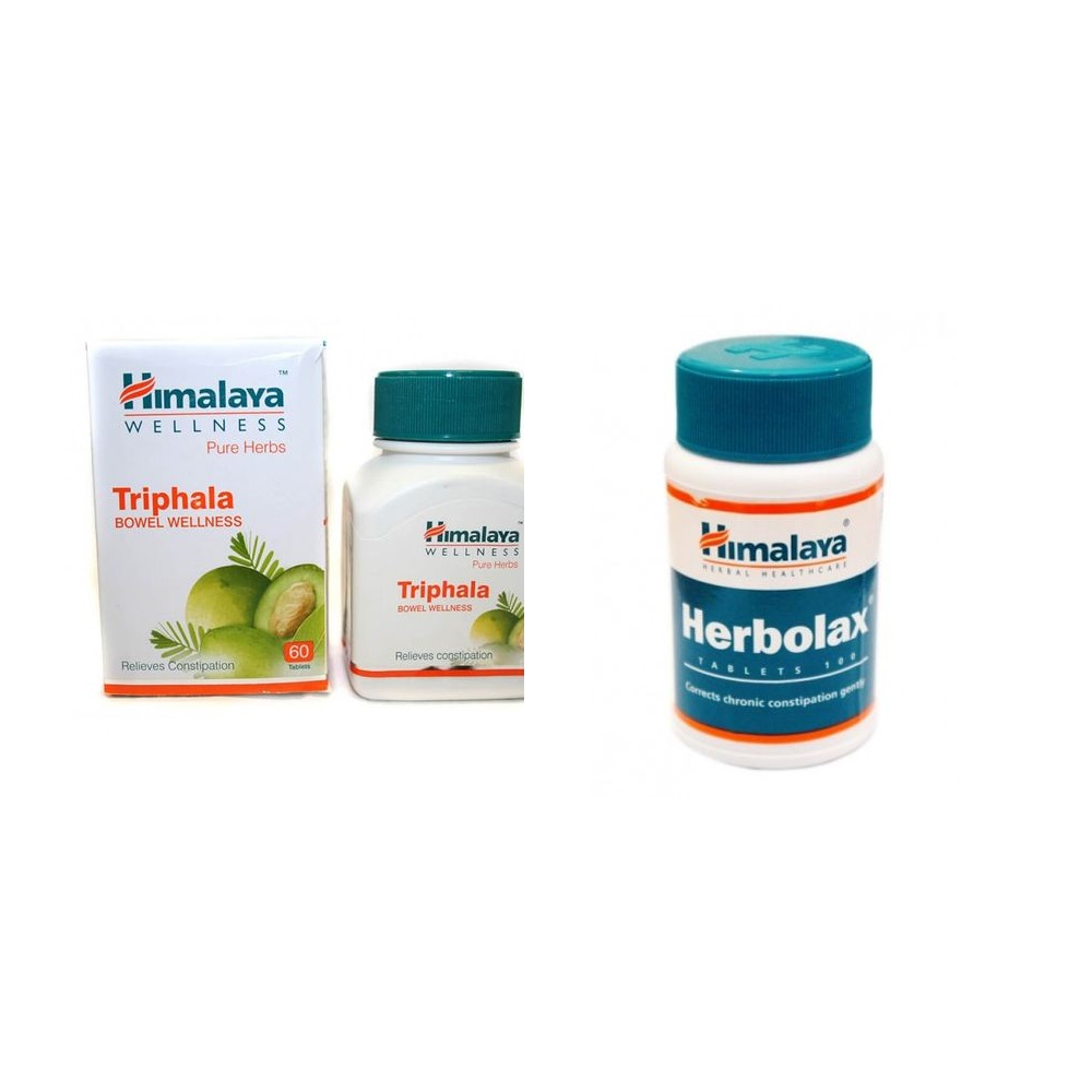 Набор Трифала + Херболакс Himalaya, 2 банки, 160 таблеток - пищеварение
