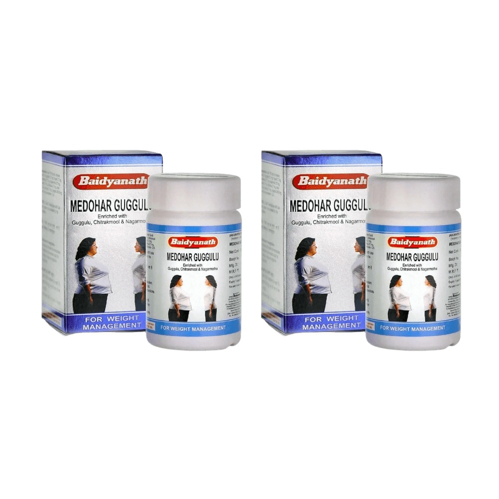 Медохар гуггул Baidyanath, 2 банки, 240 таблеток - контроль веса