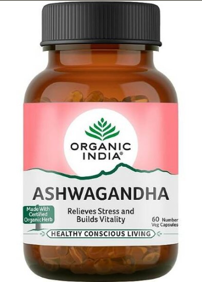Ашвагандха Organic India, 60 капсул - для спокойствия