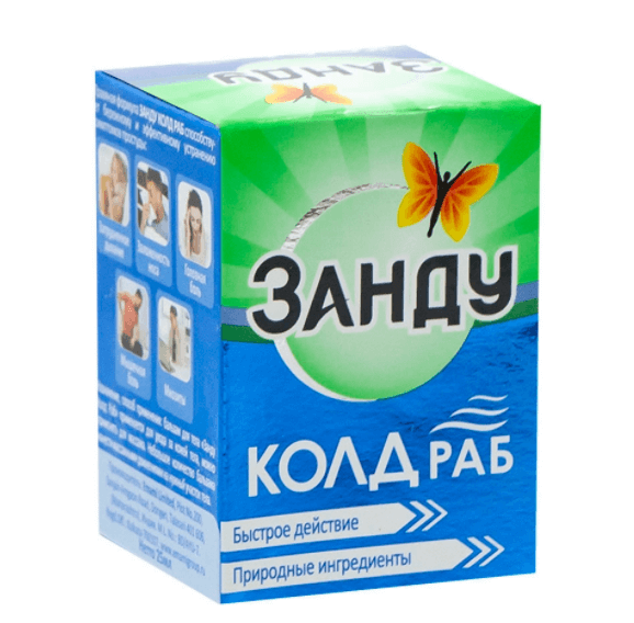 Бальзам для тела Cold Rub Zandu, 25 мл - расслабление