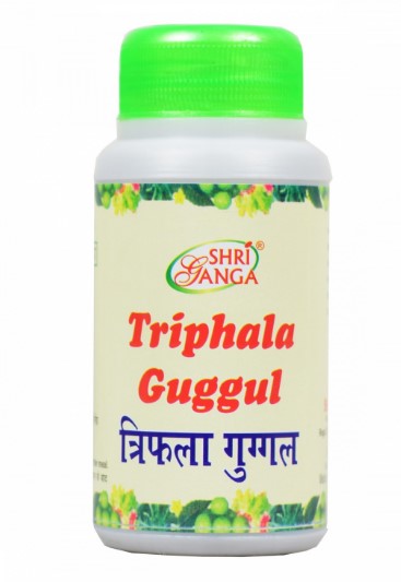 Трифала Гуггул Shri Ganga, таблетки, 50 г - для пищеварения